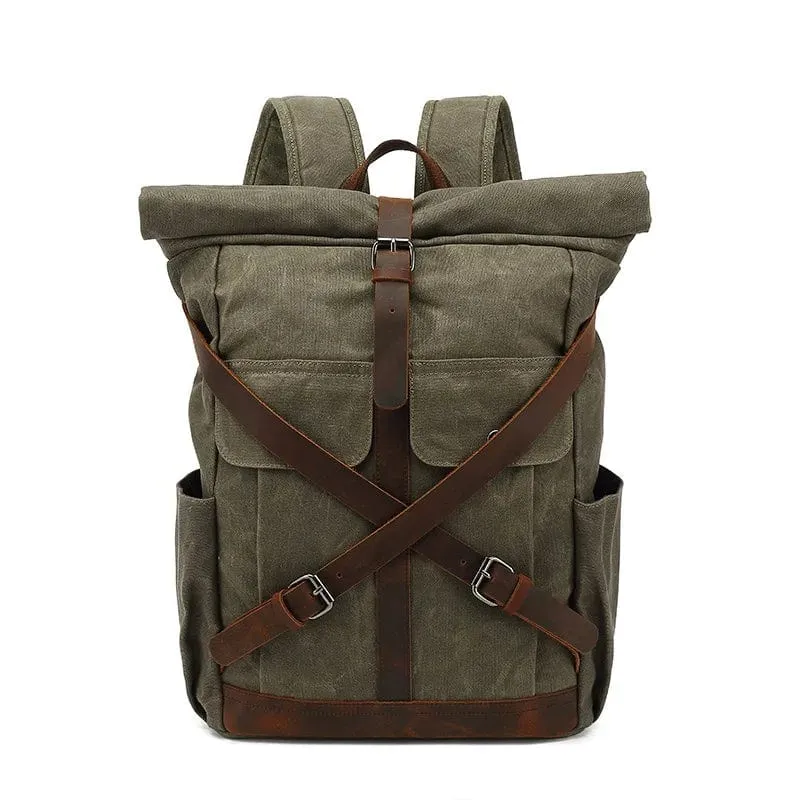 Sac à dos moto vintage imperméable