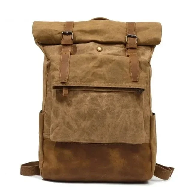 Sac à dos moto vintage homme