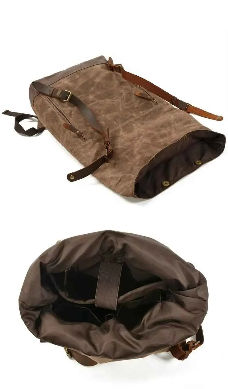 Sac à dos vintage toile