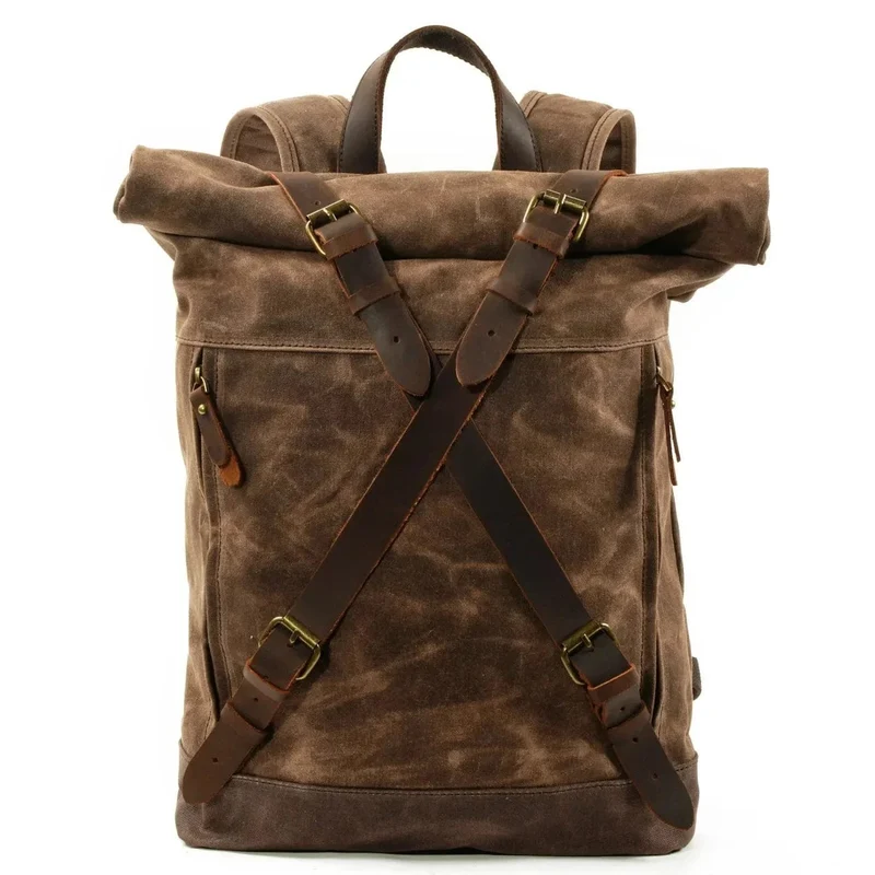 Sac à dos vintage toile