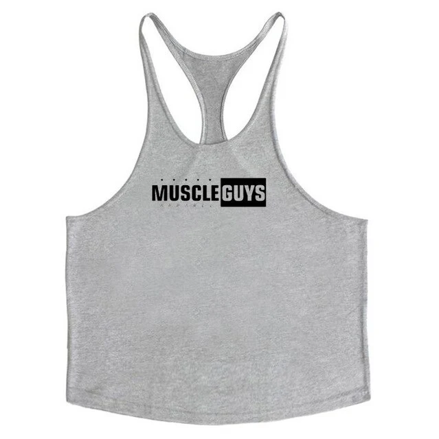 Muscle guys apparel bodybuilding tank tops fitness tank mens gyms clothes vest cotton sleeveless shirt regatas masculino