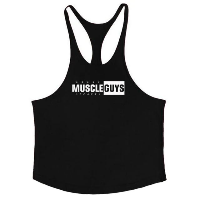 Muscle guys apparel bodybuilding tank tops fitness tank mens gyms clothes vest cotton sleeveless shirt regatas masculino