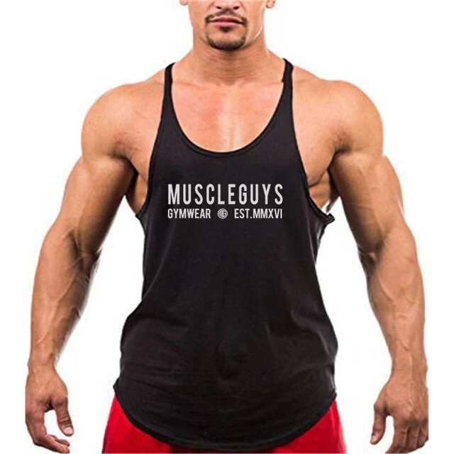 Muscle guys apparel bodybuilding tank tops fitness tank mens gyms clothes vest cotton sleeveless shirt regatas masculino