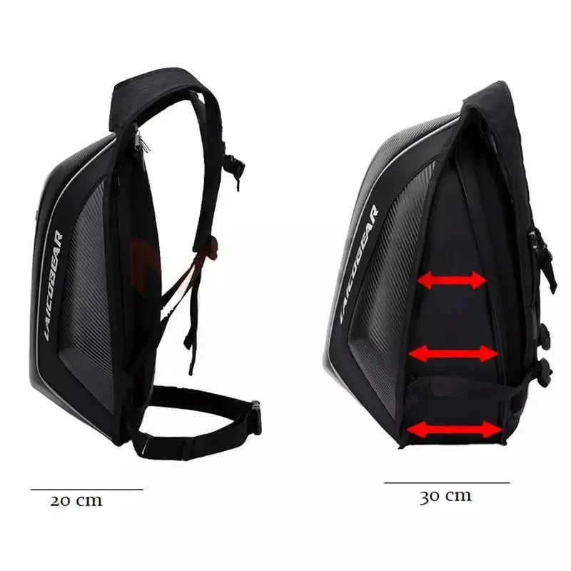 Sac à dos moto à coque