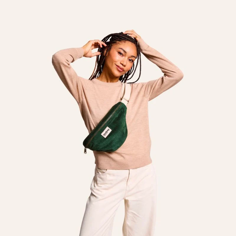 Sac Banane Olivia Velours Côtelé coton bio - Hindbag