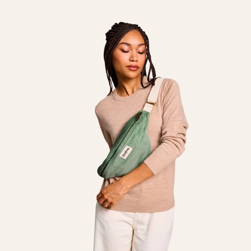 Sac Banane Olivia Velours Côtelé coton bio - Hindbag