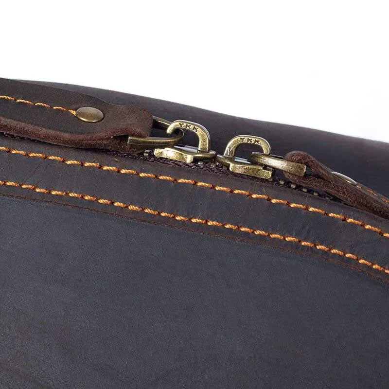 Sac à dos en cuir marron pour homme | MONFREID