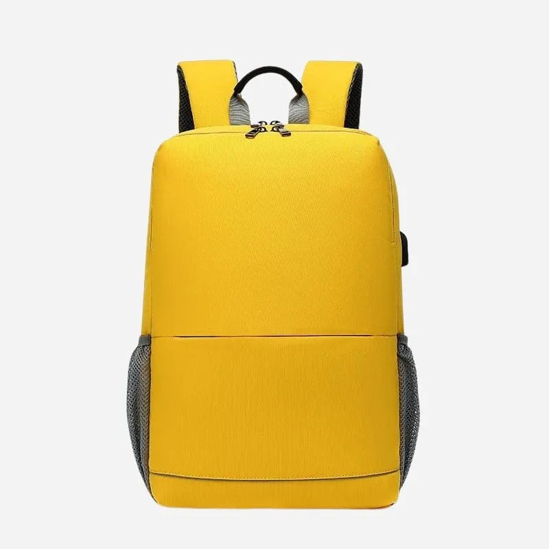 Sac à dos voyage femme tissu matelassé prise USB