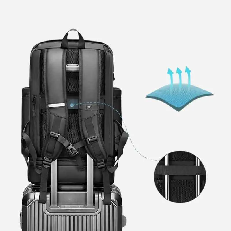 Sac à dos de voyage noir étanche
