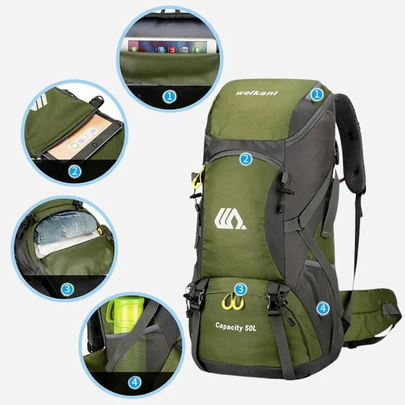 Sac à dos voyage femme 50L
