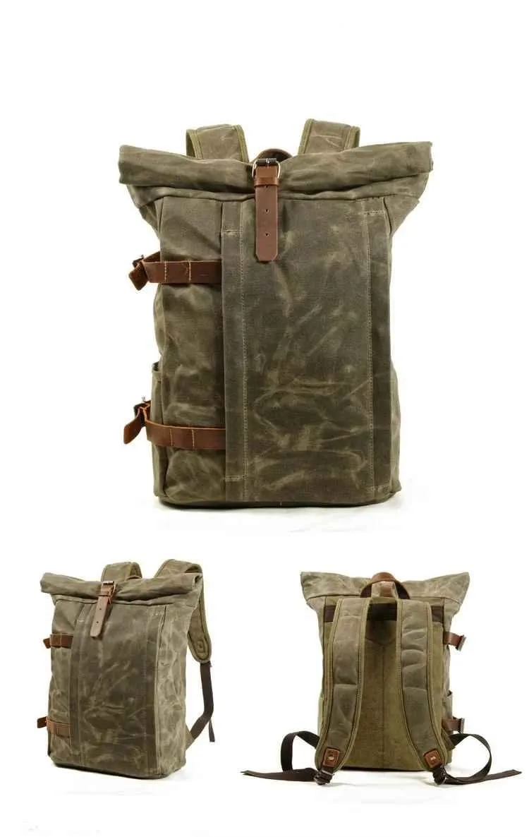 Sac à dos moto vintage