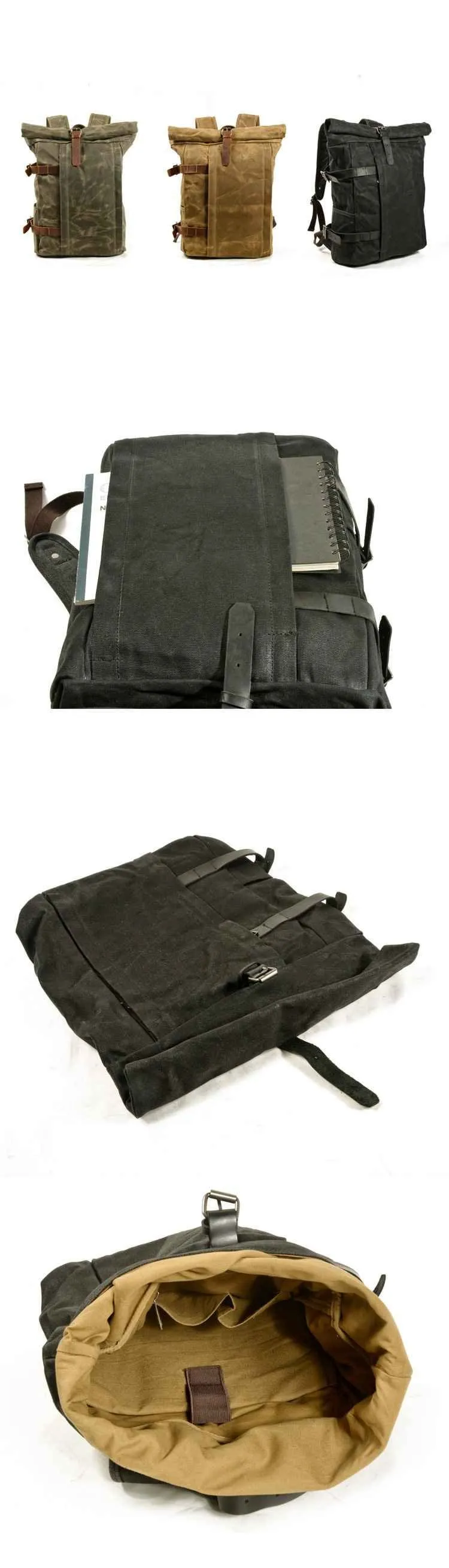 Sac à dos moto vintage