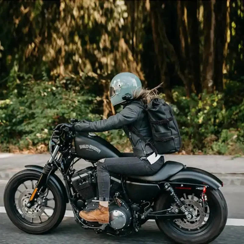 Sac à dos moto vintage