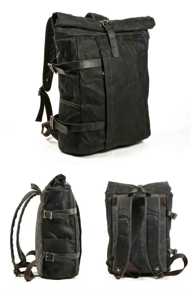 Sac à dos moto vintage