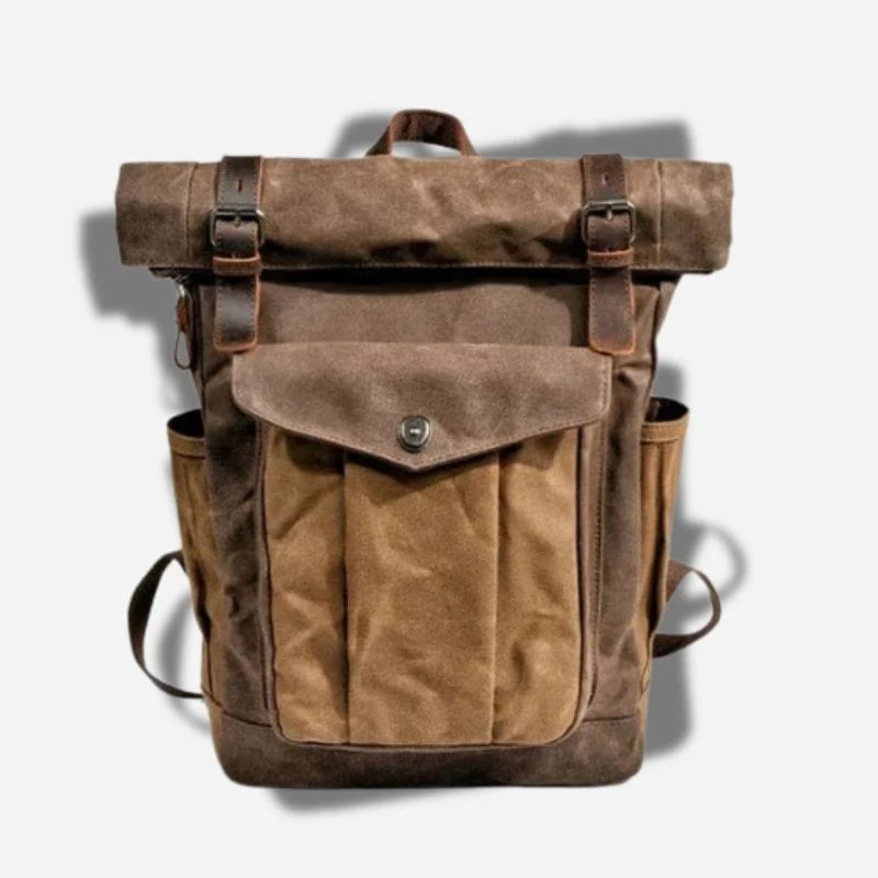 Sac à dos toile et cuir