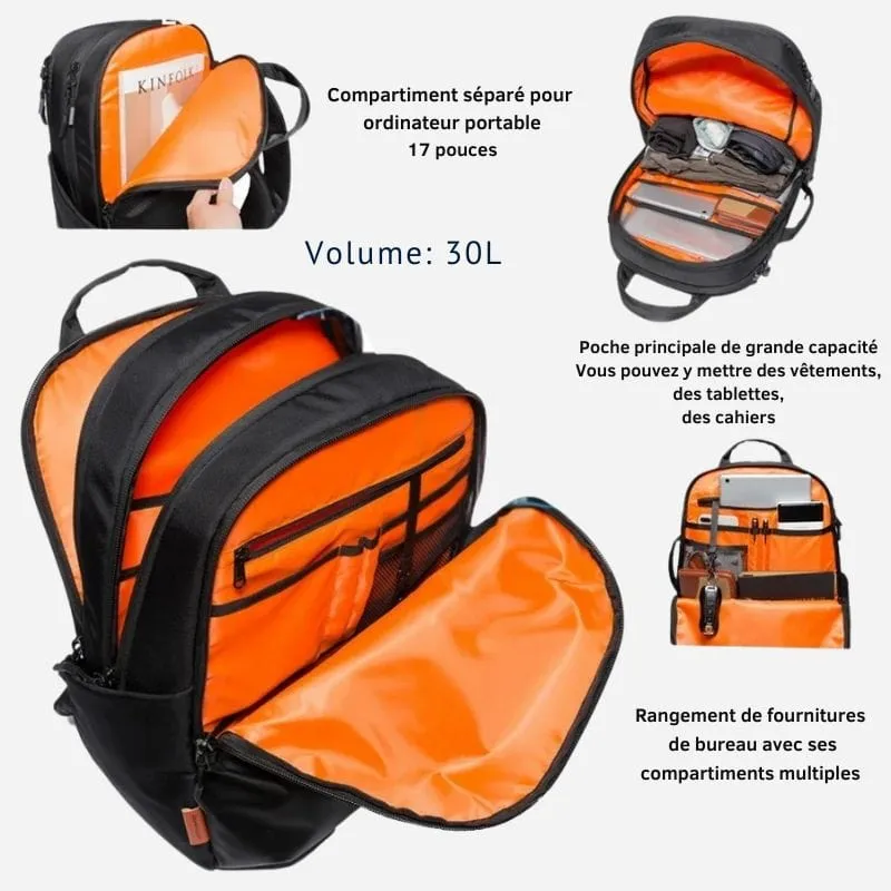 Sac à dos de voyage pour ordinateur 17 pouces