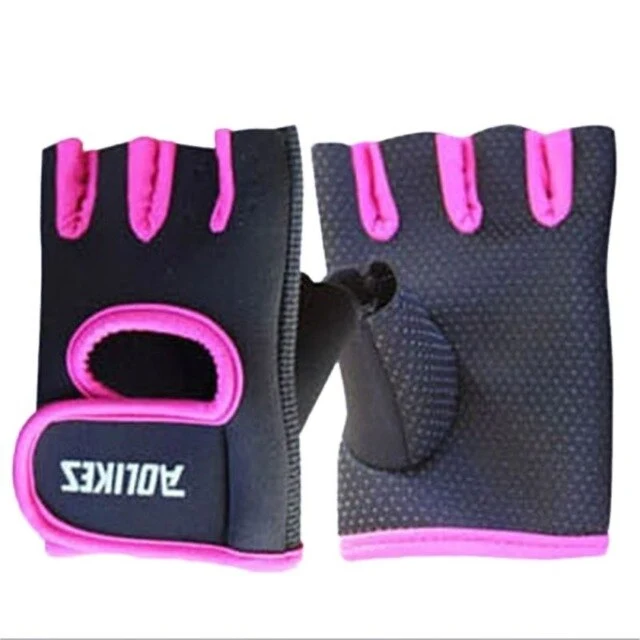 1 Pair Cycling Half Finger Gloves Men Women Sport Gym Workout Exercise Fitness Gloves Weight Lifting Outdoor Riding Accessories