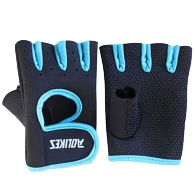 1 Pair Cycling Half Finger Gloves Men Women Sport Gym Workout Exercise Fitness Gloves Weight Lifting Outdoor Riding Accessories