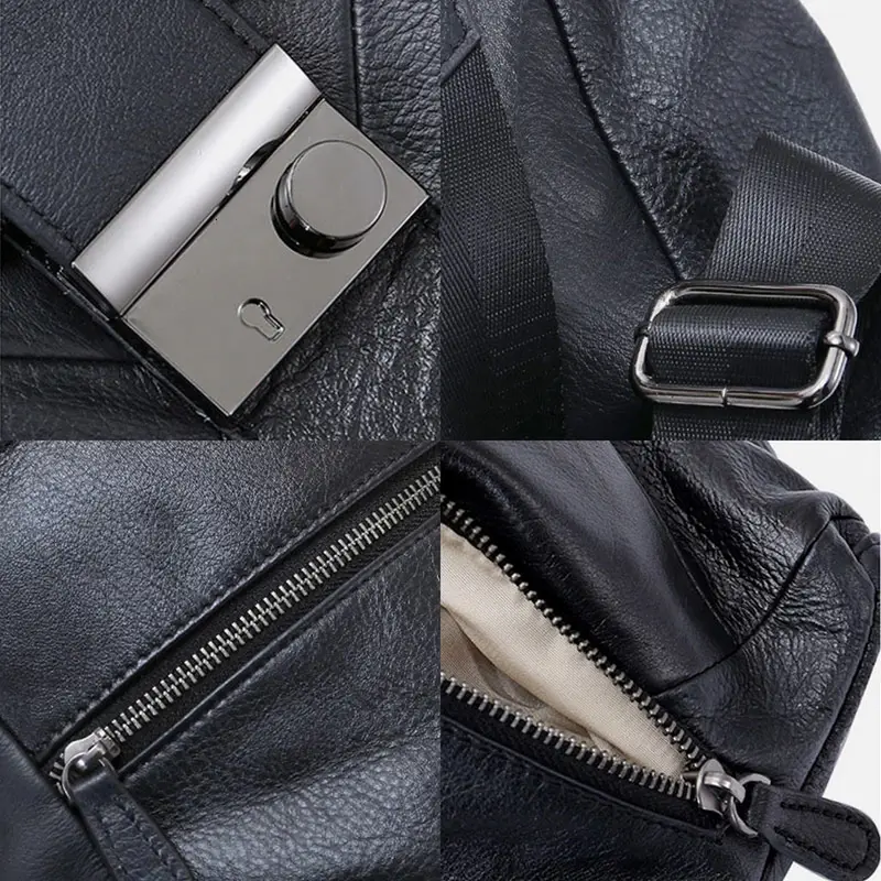 Sac à dos femme patchwork noir - Victoire