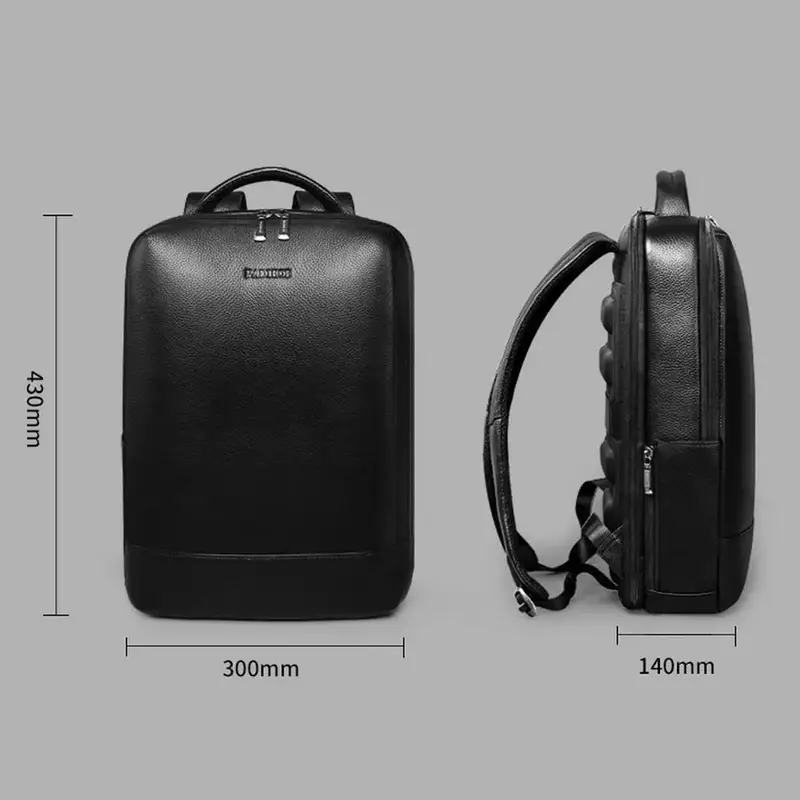 Sac à dos business grainé noir - Auguste
