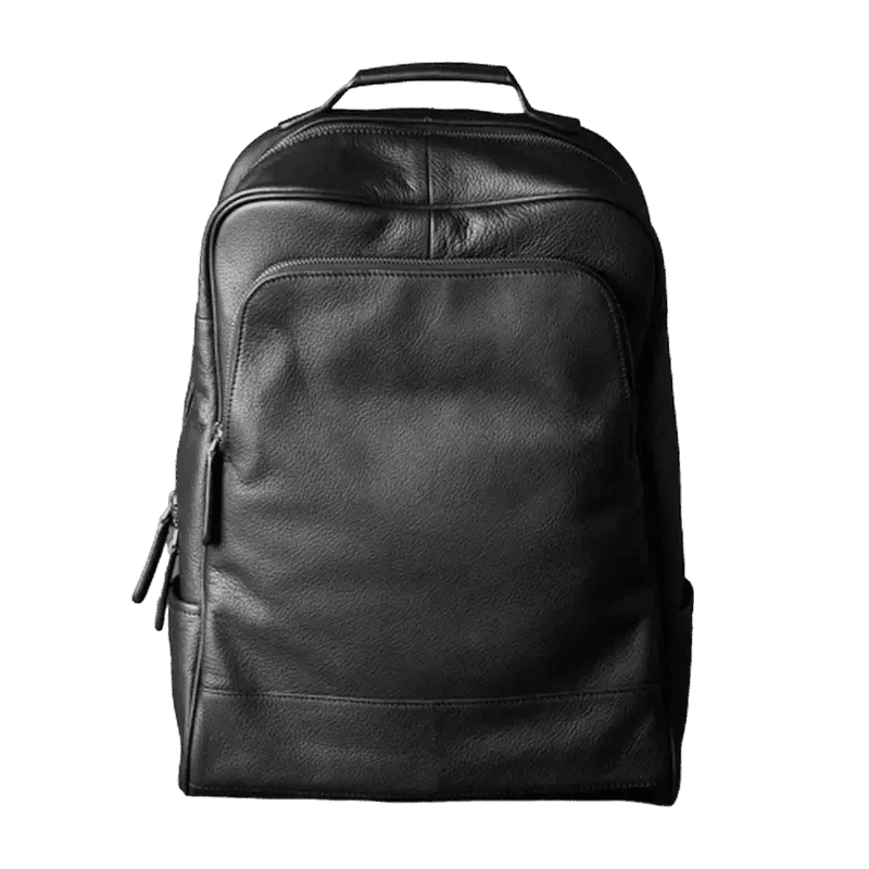 Sac à dos gros grain noir - Ernest