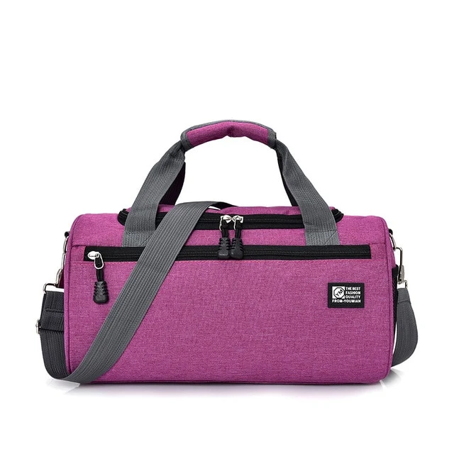 Sports Bags For Gym Women Men Gym Fitness Bag Waterproof Cylinder One Shoulder Outdoor Sport bag Swimming Travel Package Handbag