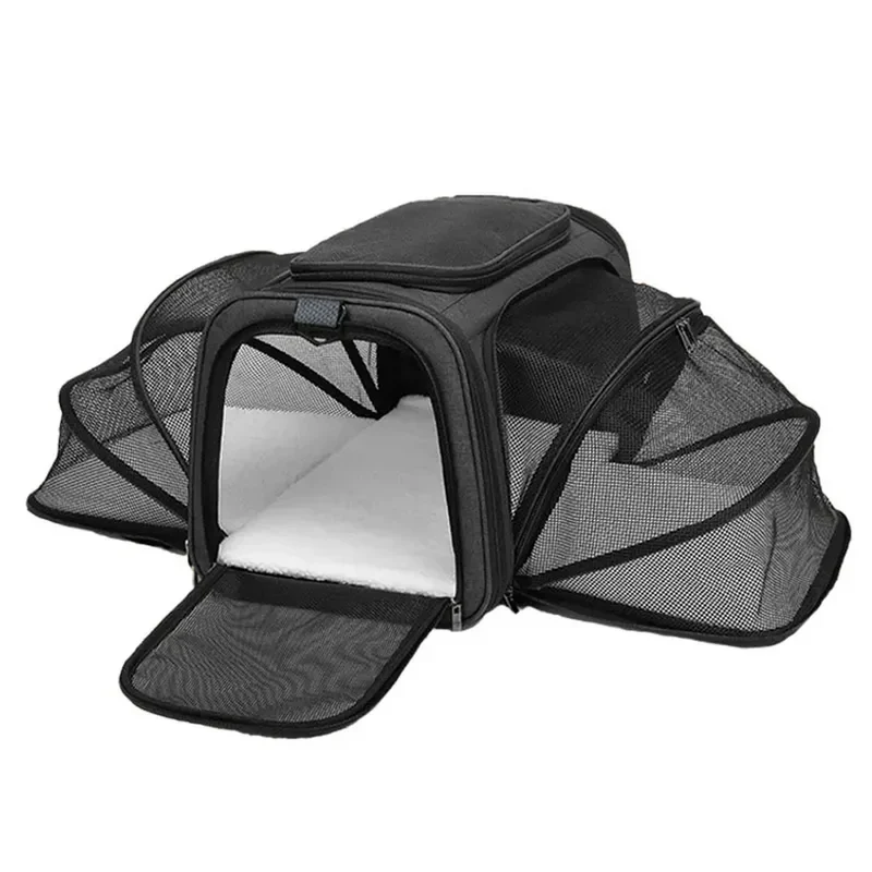 Sac à bandoulière extensible pour chat et chien