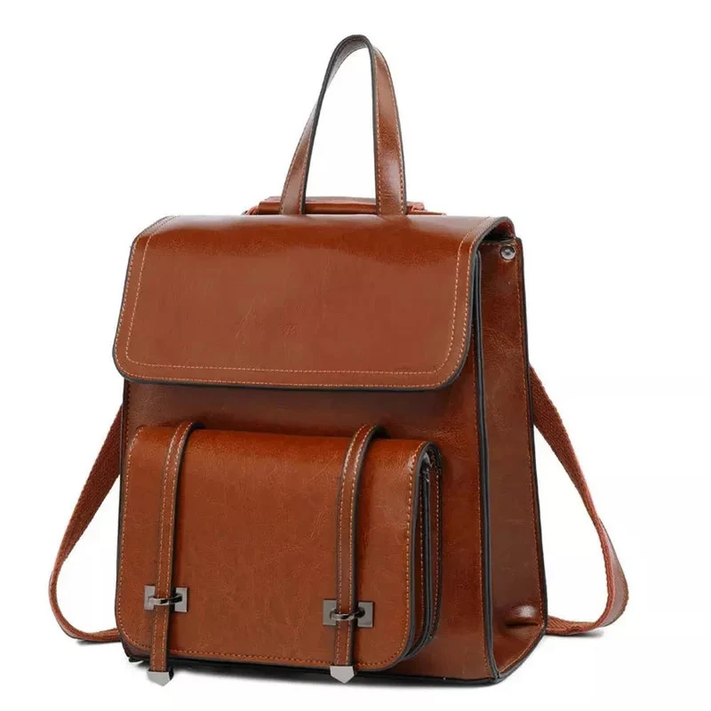 Petit cartable femme patiné - Apolline