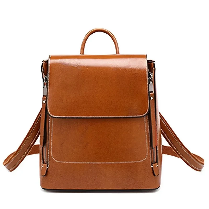 Sac à dos cartable femme surpiqué - Angèle