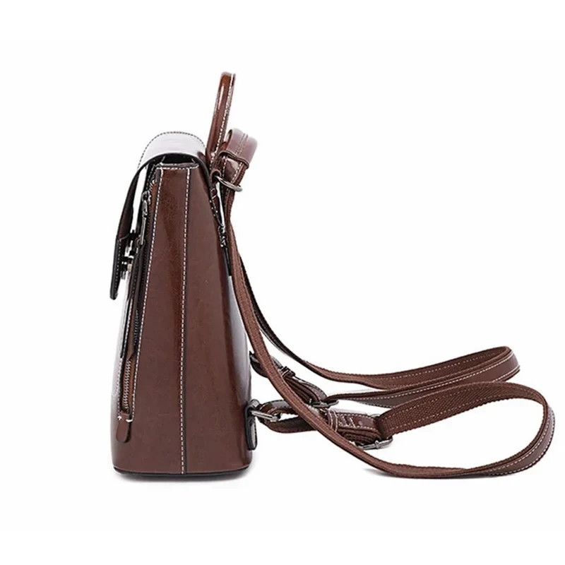 Sac à dos cartable femme surpiqué - Angèle