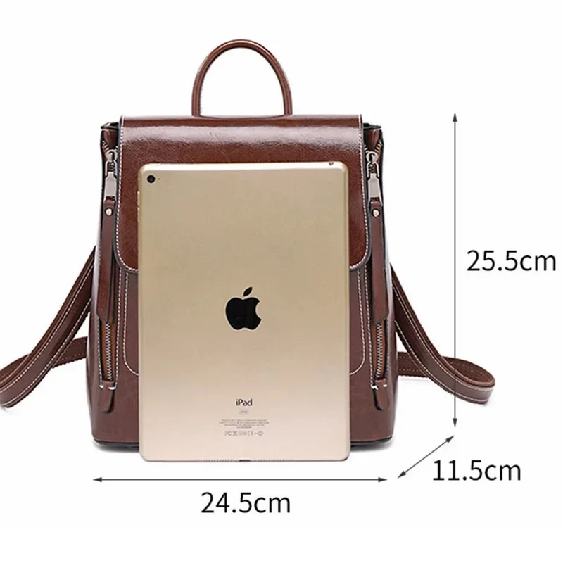 Sac à dos cartable femme surpiqué - Angèle