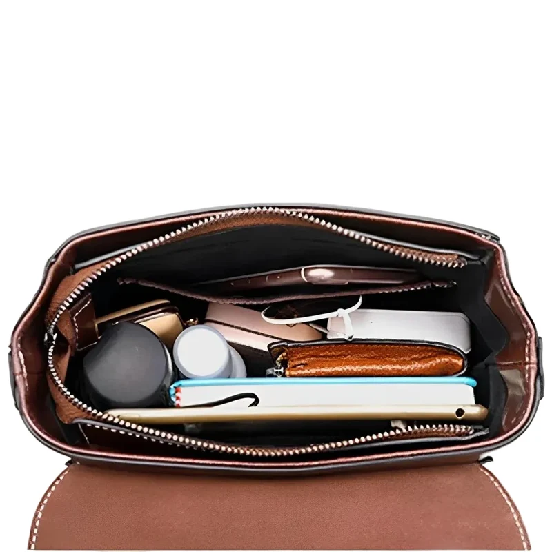 Sac à dos cartable femme surpiqué - Angèle