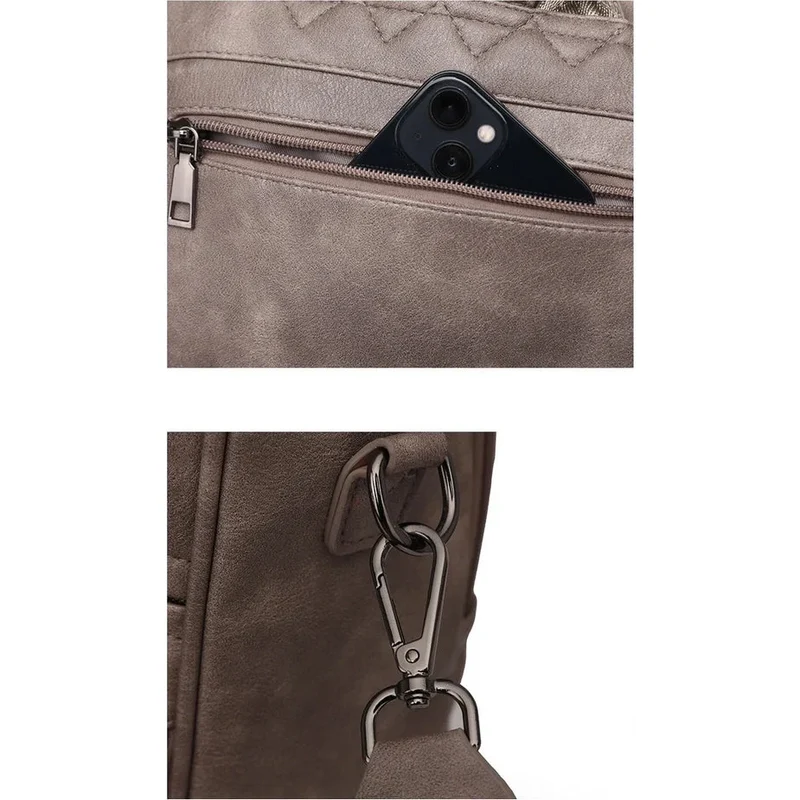 Sac à dos femme velouté mat - Capucine