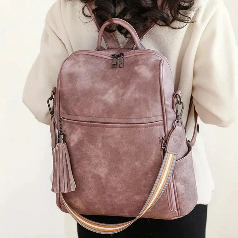 Sac à dos femme velouté mat - Capucine