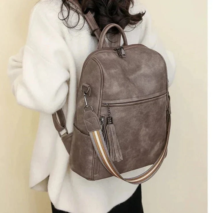 Sac à dos femme velouté mat - Capucine
