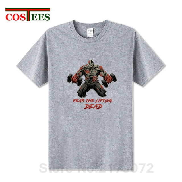 The Walking Dead beast T-shirt Fear the Lifting Dead T shirt men Stylish Train designer brand Apparel GYM fashion Summer Clothes