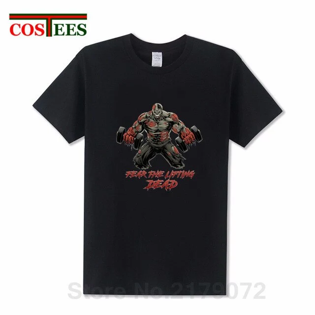 The Walking Dead beast T-shirt Fear the Lifting Dead T shirt men Stylish Train designer brand Apparel GYM fashion Summer Clothes