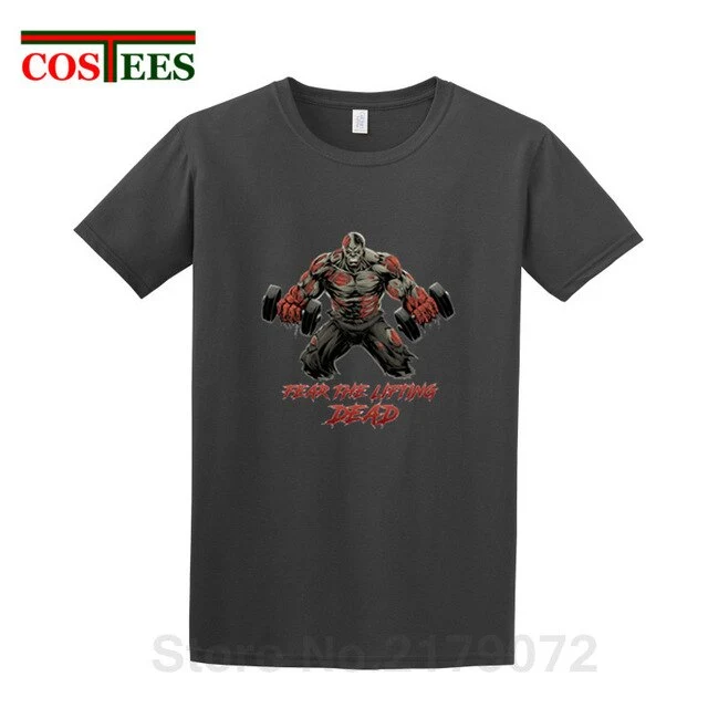 The Walking Dead beast T-shirt Fear the Lifting Dead T shirt men Stylish Train designer brand Apparel GYM fashion Summer Clothes