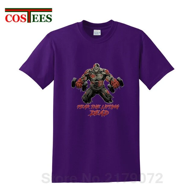 The Walking Dead beast T-shirt Fear the Lifting Dead T shirt men Stylish Train designer brand Apparel GYM fashion Summer Clothes