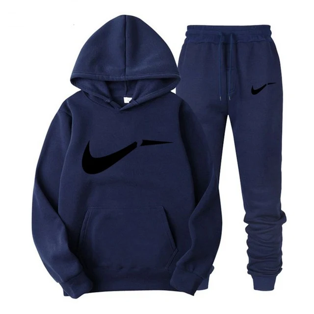 Winter Autumn Men's Hoodie, Jacket + Running Jogging Pants, Men's Printed Swimwear Sports Long Sleeve Top, Branded Color Apparel