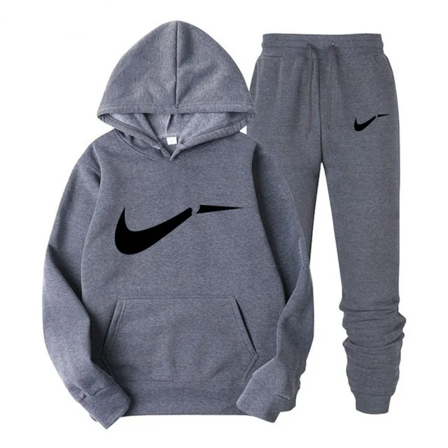 Winter Autumn Men's Hoodie, Jacket + Running Jogging Pants, Men's Printed Swimwear Sports Long Sleeve Top, Branded Color Apparel