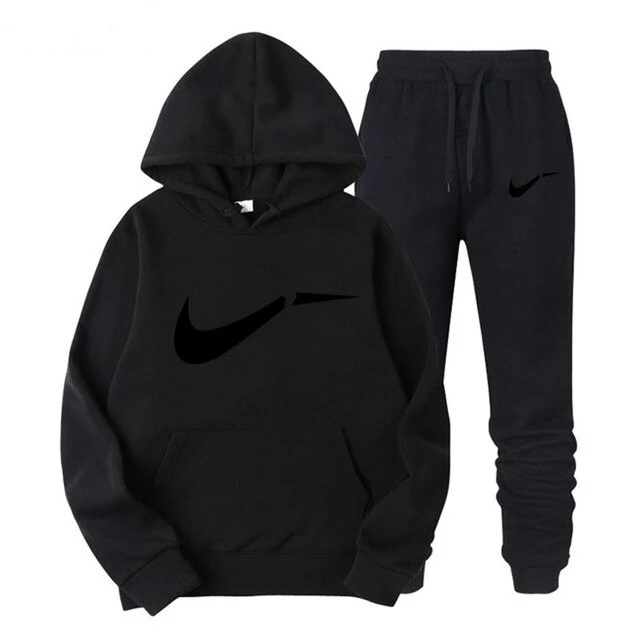 Winter Autumn Men's Hoodie, Jacket + Running Jogging Pants, Men's Printed Swimwear Sports Long Sleeve Top, Branded Color Apparel