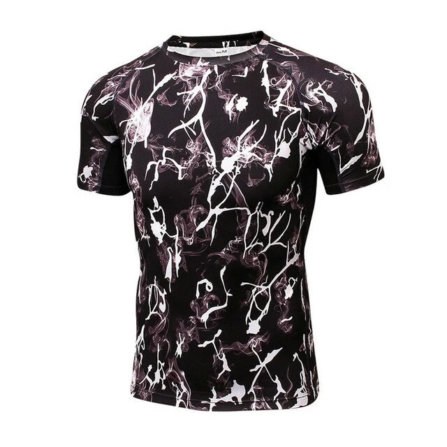 Aipbunny 2017 print Sport Top Fitness men Gym shirt Yoga t shirts Athletic Tops Sports Apparel Sportswear man Workout t-shirt