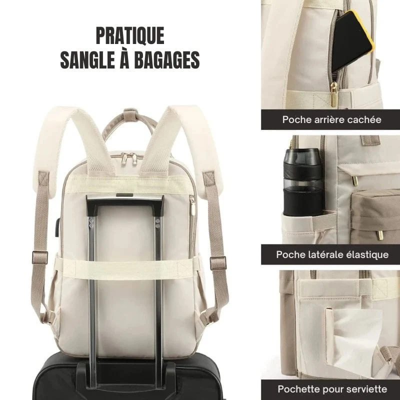 Sac à dos de voyage femme usb