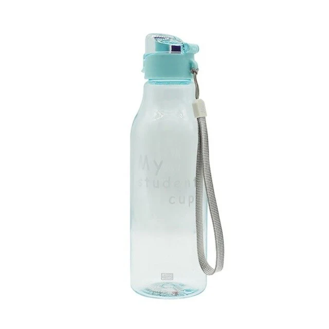 520ml Plastic Sports Bottles For Water Leak-Proof Yoga Gym Fitness Shaker Water Bottle Fit Students Unbreakable Bottle