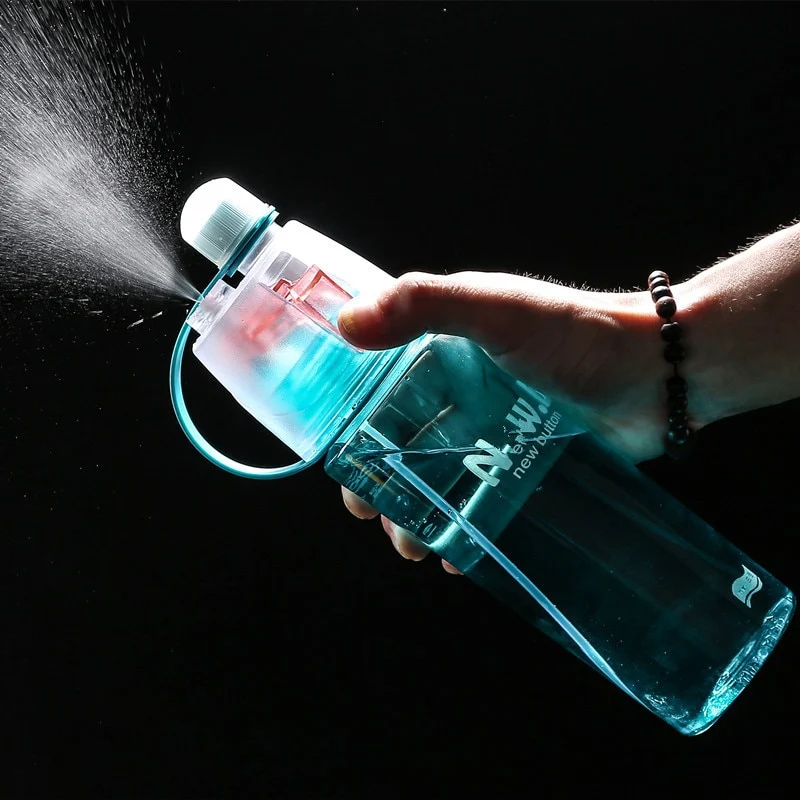 400/600ml Hot Sale Spray Sport Moisturizing Drinking Water Bottle Portable Plastic Bike Bicycle Gym Shaker My Water Bottles