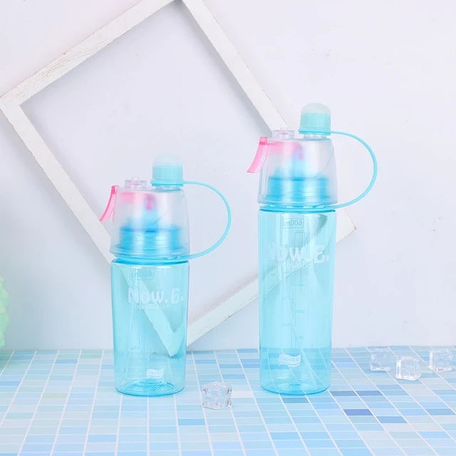400/600ml Hot Sale Spray Sport Moisturizing Drinking Water Bottle Portable Plastic Bike Bicycle Gym Shaker My Water Bottles