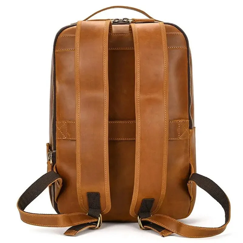 Sac à dos ordinateur effet patiné - Aurore