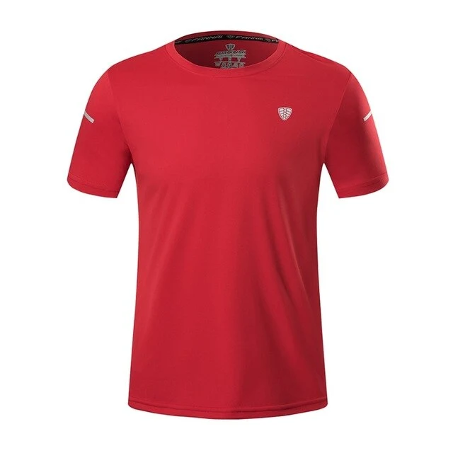 Casual Short Sleeve T-Shirt Quick Drying Tee Tops Fitness Running Cycling Clothes Gym Apparel Camping Men\'s Sportswear