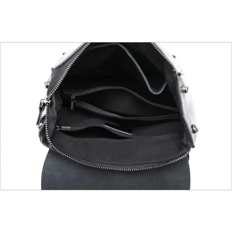 Sac à dos femme ciré à rabat - Hélène